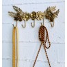 Wandhaken Flora gold