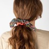 Scrunchie Mixed Print Tie Cor/Black