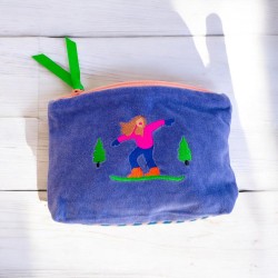 Täschchen Ski lavendel