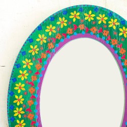 Spiegel Painted Wood oval