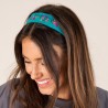 Serre-tête Embroidered Turquoise