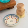 Hand brush with ceramic bowl in set