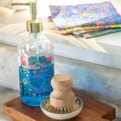 Hand brush with ceramic bowl in set