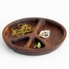 Peace sign wooden bowl