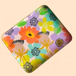 Tray square L Waterflower