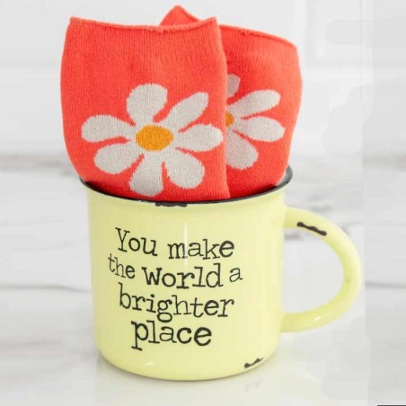 Coffret composé Mug&Chaussette world brighter