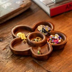 wooden bowl Flower