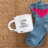 Gift Set Mug&Cozy Socks White I Love You