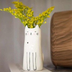 Vase Cutest Little Bud Cat