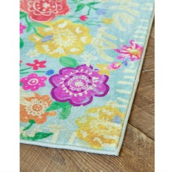 Foot Mat 2x3 Dusty Blue Love