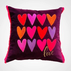 Coussin 12 heart 5050 Samt