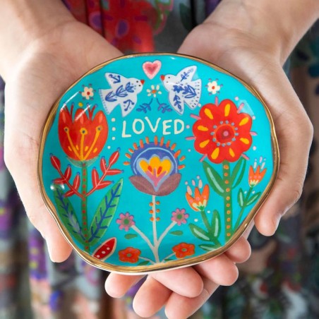 Mini Vide poches Céramique Turquoise Loved