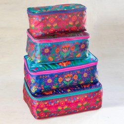 Pochettes voyage Set4 Multi Folk