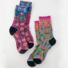 Set de 2 Chaussettes Eggplant Birds