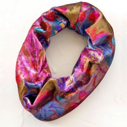 Bandeau et serre-tête Boho Pink Red Folk Floral