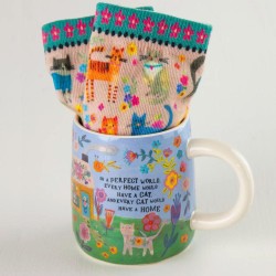 Tasse & Socken Set Every Cat Has A Hom
