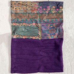 Boho Bandeau Fleece Stirnband Vintage Patchwork