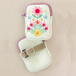 Pochette Neopren Zipper Pouch Flower