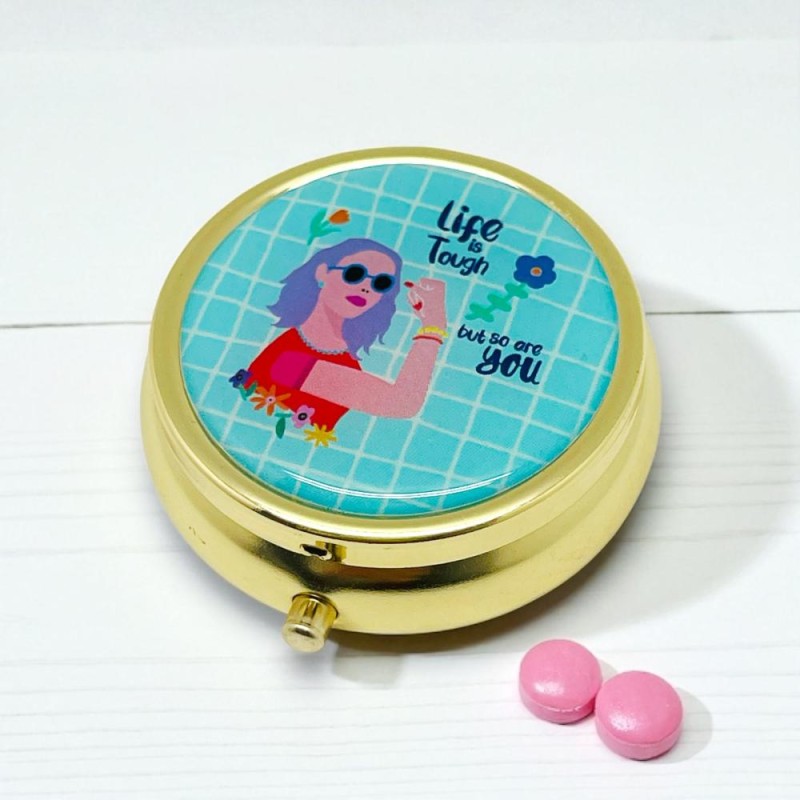 Tablettendöschen rund Tough Life