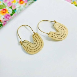 Boucles d´Oreilles ART N bead U 3 lines