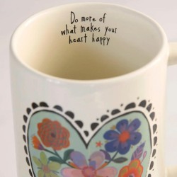 Latte Mug Sage Do More Heart Happy