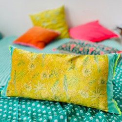 Kissenhülle Velvet Oriental Shine mustard 3060