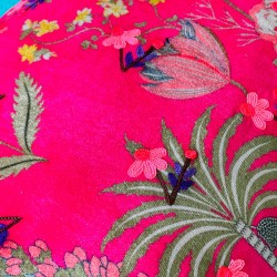 Kissenhülle Velvet Oriental Shine border petrol 3060