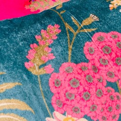 Kissenhülle Velvet Oriental Shine flower border 3060