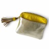 Mini zip Porte- monnaie Happiness yellow