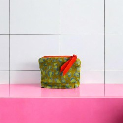 Täschchen Mini Zip Velvet Leo