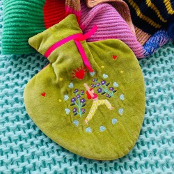 Wärmflasche Velvet Yogacircle olive