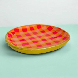 Dekoschale S Square Hearts Orange