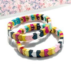 Armband colorblock triangle- 25
