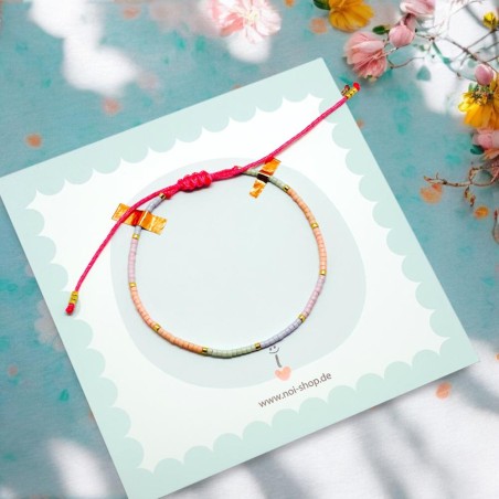 Armband fine bead rose