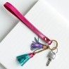 Schlüsselband Metallic shine Tassel