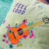 Kissenhülle Velvet slow down guitar 4040