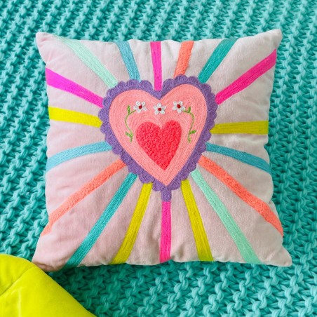 Kissenhülle Velvet Herzstrahl 3030