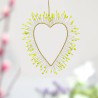 Dekoration FUNKEL Ultrafine Herz neonyellow