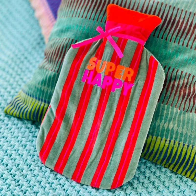 Wärmflasche Velvet Pinstripe Super Happy