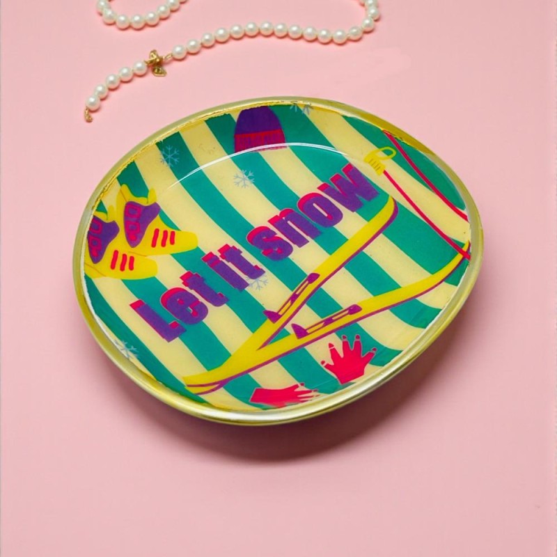 Dekoschale S Let it snow