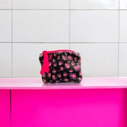 Täschchen Mini Zip Velvet Leo Brown