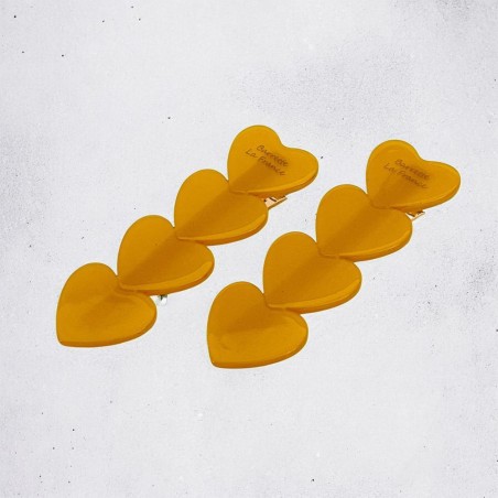 Haarclip/ Haarklammer Heart with Hearts Gold